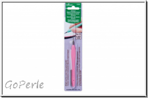 CLOVER H�kelnadel "Amour", 0,60mm (No. 12, pastellpink), Stahl, 1 Stk.